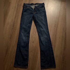 7 For All Mankind Dark Blue Skinny Jeans